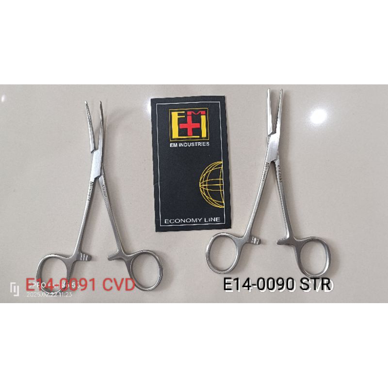 EM - ARTERY - E14-009 - KELLY HAEMOSTATIC FORCEPคีมจับเส้น กรรไกรจับเส้น