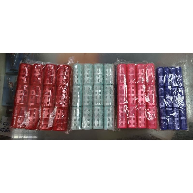 โรลม้วนผม โรลขนอลูมิเนียม แพค 12 ชิ้น