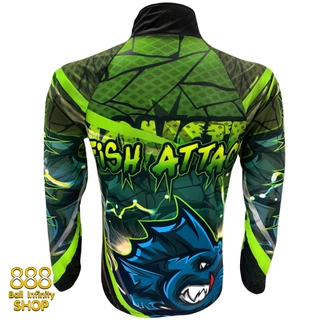 เสื้อตกปลา,ปั่นจักรยาน Set สี 27 Monster Fishing Attack มีให้เลือก 4 สี (สินค้าพร้อมจัดส่ง) ป้องกันแสง UV