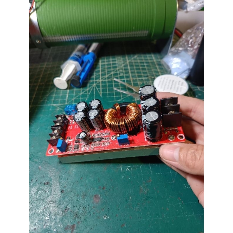 สเต็ปอัพ1200w คาปาดำอัพเกรดมอสเฟตใหม่