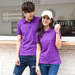 เสื้อโปโล POLO เสื้อคอปกแขนสั้นผู้ชายผู้หญิง เสื้อแขนสั้นคอปก Unisex ผ้าไมโครโพลีเอสเตอร์