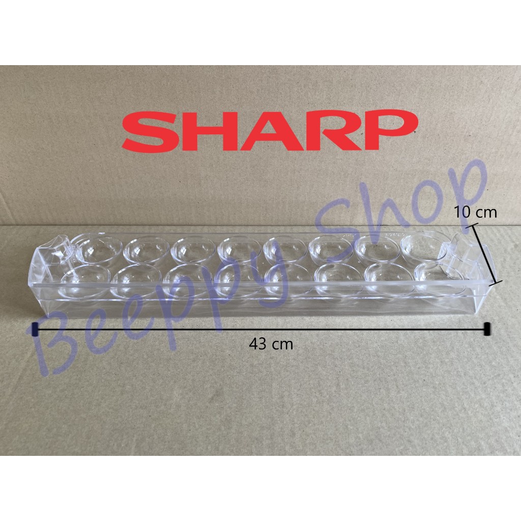 ที่วางไข่ ชั้นวางไข่ ชั้นวางข้างประตูตู้เย็น Sharp รุ่น SJ-Y22T/S22E/S25E/Y25T/X230T/X260T/S18E ของแท้