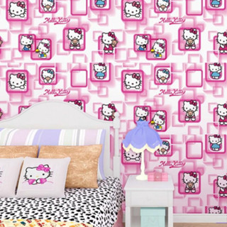 วอลเปเปอร์ สติกเกอร์ ติดผนัง กาวในตัว PVC มีกาวในตัว ขนาดกว้…