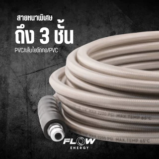 Flow Energy - FGWH สายฉีดน้ำแรงดันสูงรุ่น Grey Wild น้ำหนักเบา พกพาง่าย แบบหัวควิกสวมเร็ว 11.8 mm (1/4 หรือ 2 หุน)