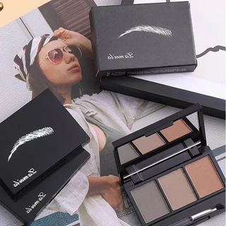 L470 Lameila ที่เขียนคิ้ว เนื้อฝุ่น พร้อมแปรงเขียนคิ้ว 3 สี เขียนง่าย กันน้ำ ตินทน