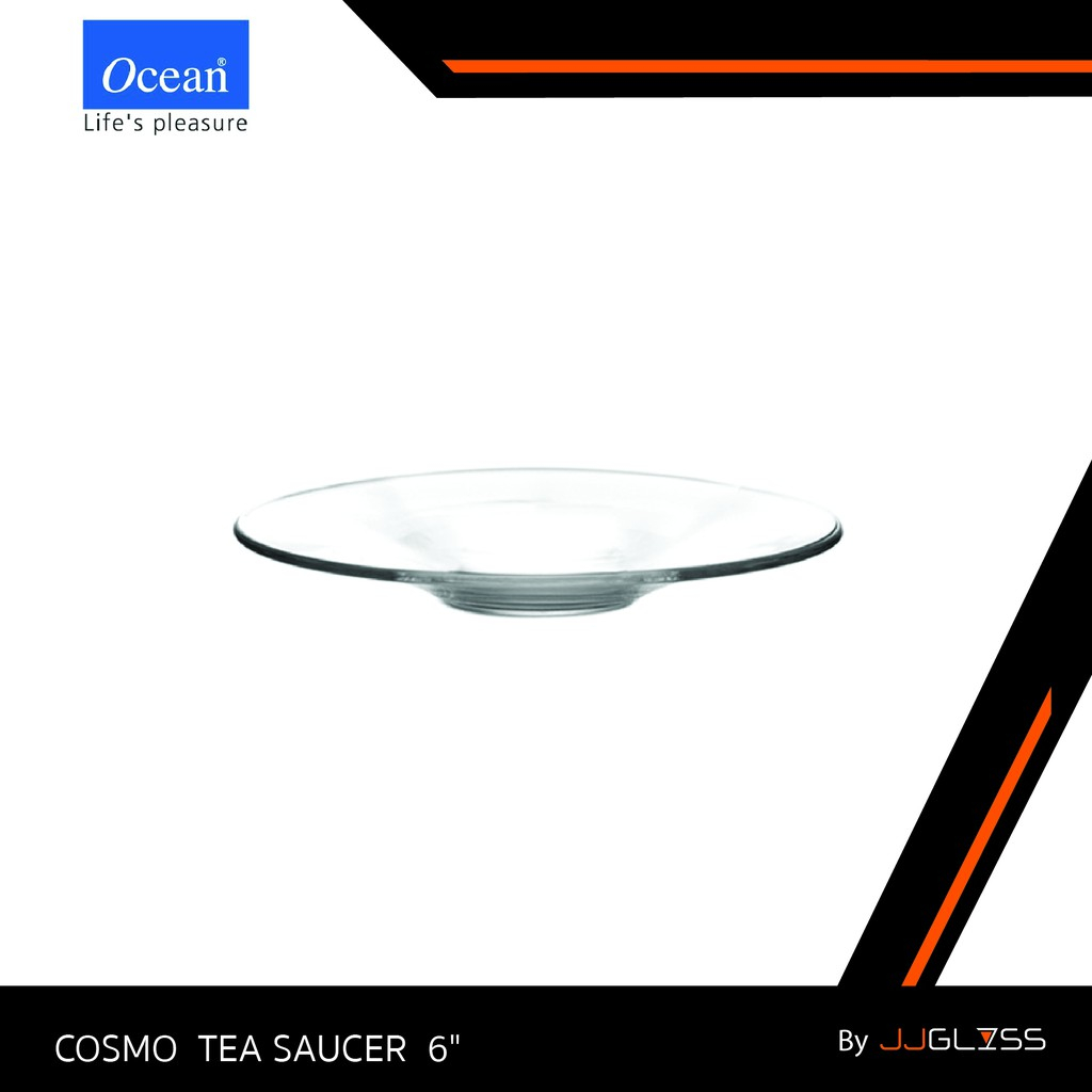 JJGLASS (Ocean) P00671 Cosmo Tea Saucer 6 - จานรองแก้ว เนื้อใส