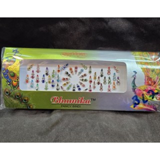 บินดี่ สติ้กเกอร์ติดหน้าผาก สติ้กเกอร์ตกแต่งร่างกาย แผ่นยาวอ…