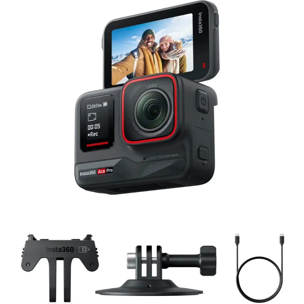 Insta360 - Ace Pro AI-Powered Waterproof Action Camera - Black thumbnail 8