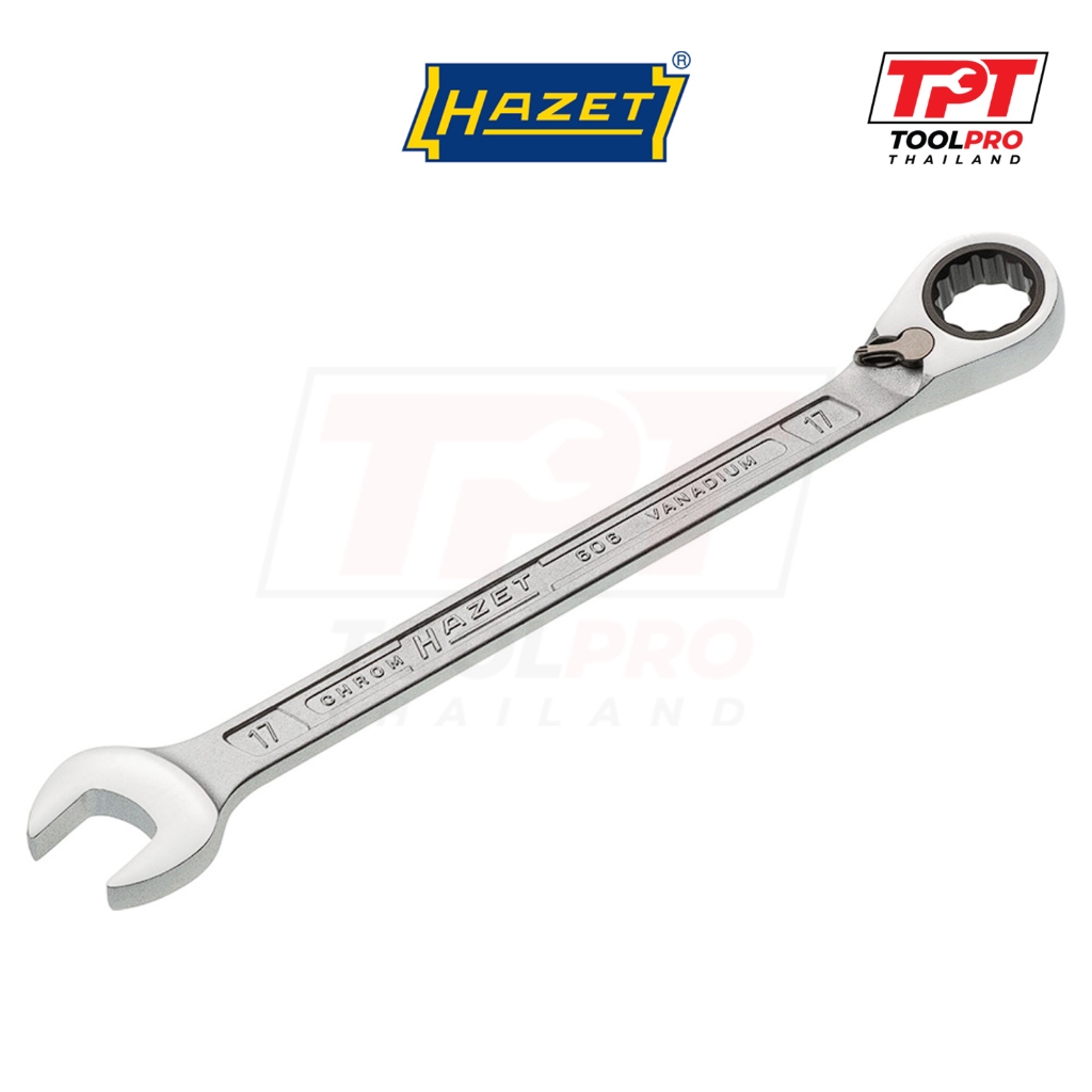 Hazet ประแจแหวนฟรีข้างปากตาย 606 Ratchet Spanner