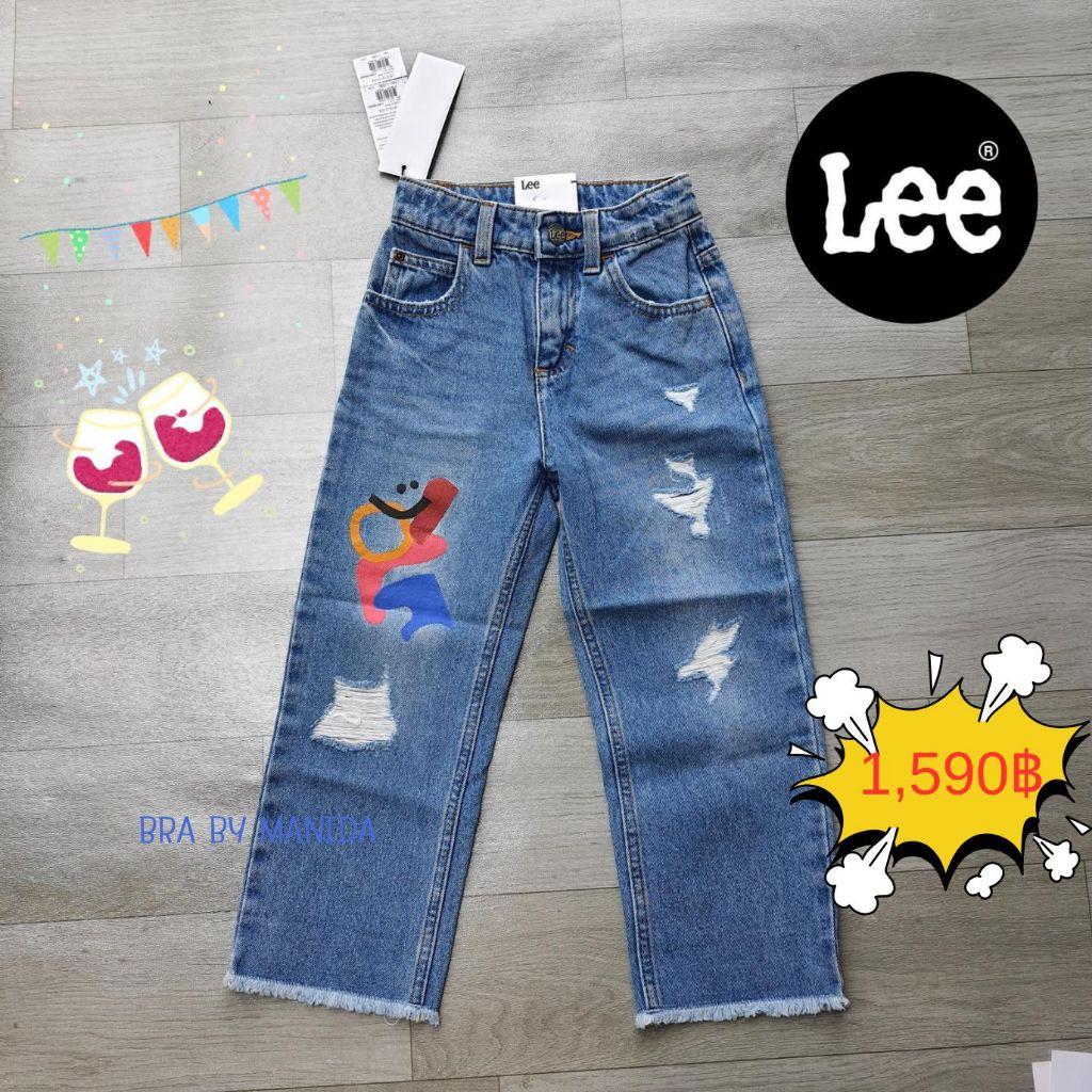 LEE KIDS แท้ 100% กางเกงยีนส์เด็กผู้หญิง ทรง SEASONAL รุ่น LK K1015103 สียีนส์  ราคา 1890.-