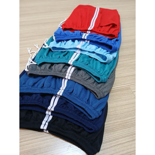 กางเกงผู้ใหญ่ แพ็ค 6 ตัว 12 ตัว กางเกงกีฬา แถบข้าง 2 แถบ เอว…