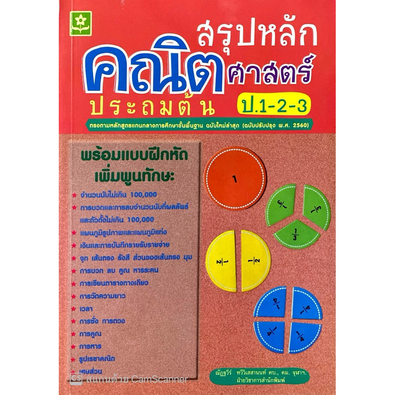 สรุปหลักคณิตศาสตร์ประถมต้น ป.1-2-3(1686)฿125.-￼