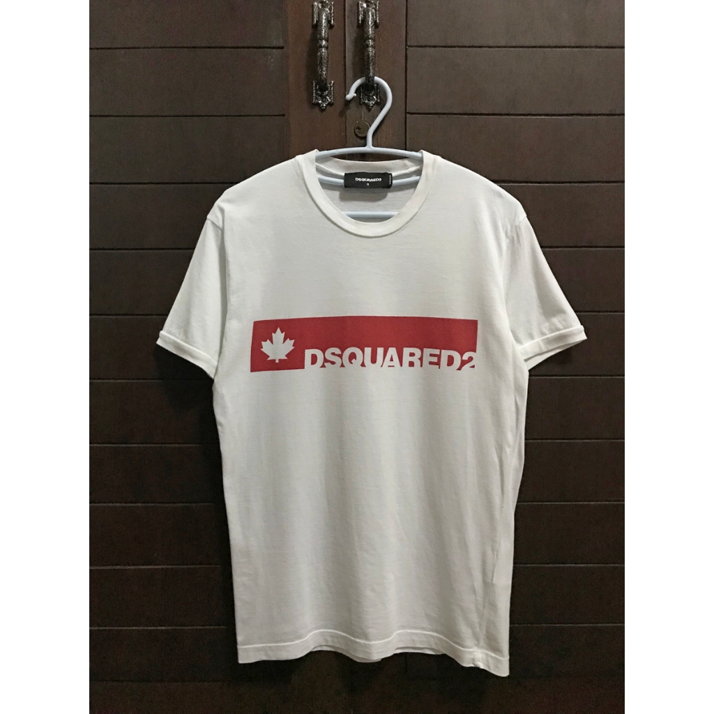 Dsquared2 Signature Logo Printed White T-Shirt S S74GD0274 S22427