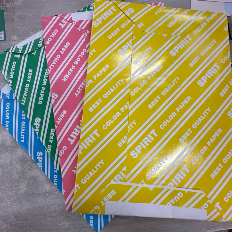 กระดาษแบงค์สี ขนาด A4 55 แกรม / 250 แผ่น สีเขียว เหลือง ชมพู ฟ้า กระดาษบาง กระดาษขั้นหน้า