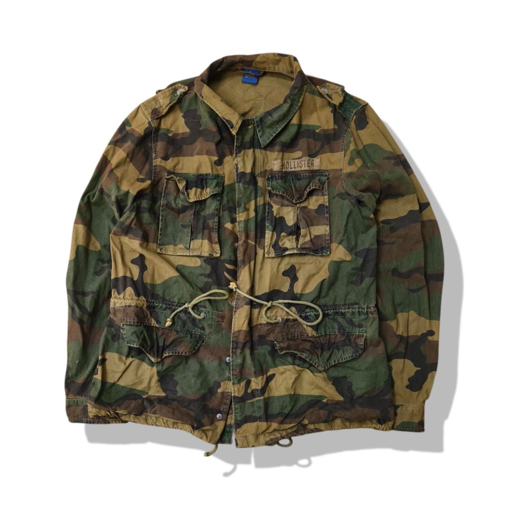 Hollister Camo Military Field Jacket รอบอก 50”