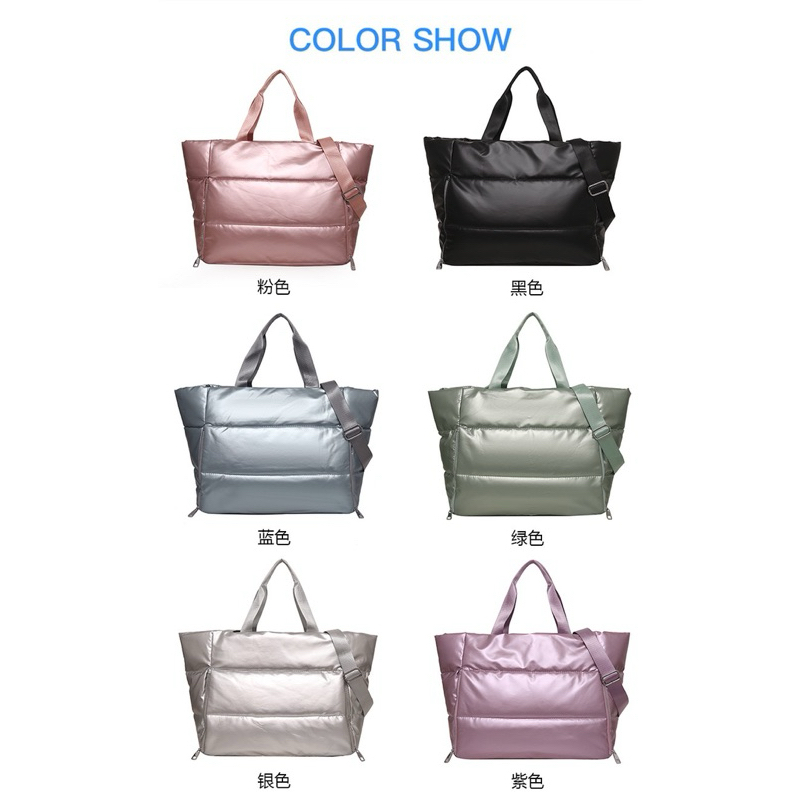 [พร้อมส่ง] 🧳กระเป๋าฟิตเนส กระเป๋าอเนกประสงค์สไตล์มินิมอล รุ่น Puffy Bag จุของได้เยอะ วัสดุทนทาน กันน้ำ มีช่องใส่ของเปียก