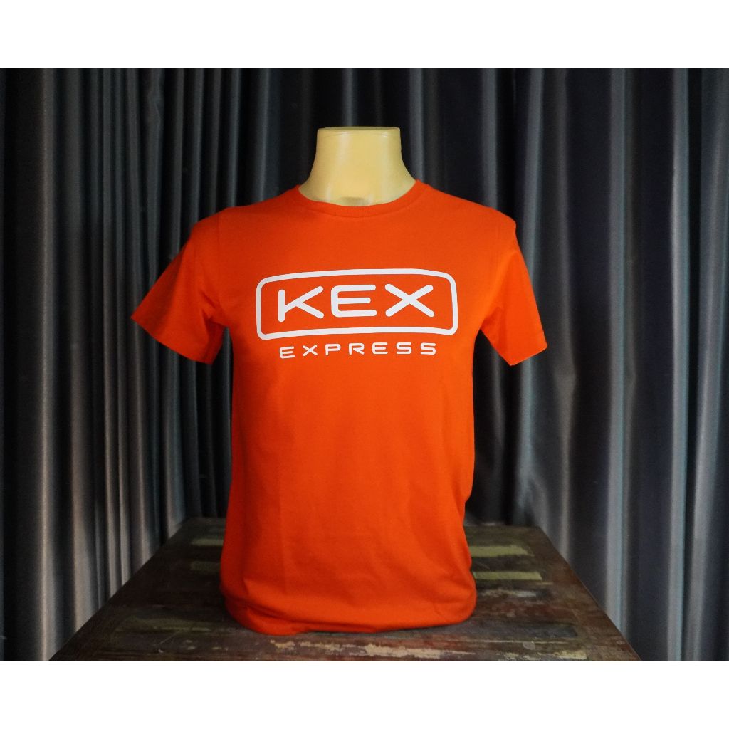 เสื้อยืดผ้าคอตตอนแท้ 100% สกรีนลาย KEX EXPRESS มีให้เลือก3สี ขาว ส้ม ดำ ผ้านุ่ม ใส่สบาย พร้อมส่ง