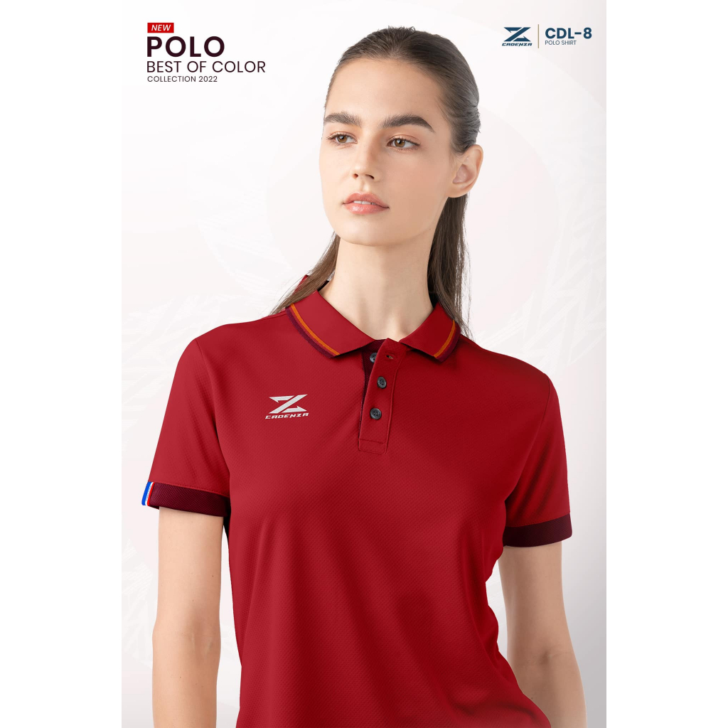 เสื้อโปโล หญิง คาเดนซ่า Cadenza รุ่น CDL-8 - รูปที่ 2