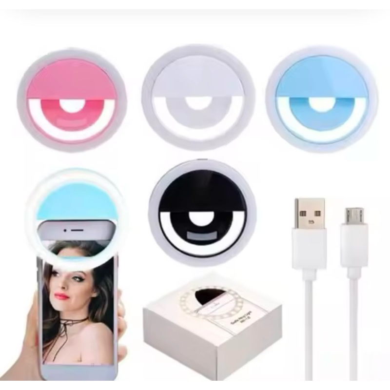 ไฟเซลฟี่ Selfie Ring Light ขนาดเล็กชาร์ตไฟได้LED