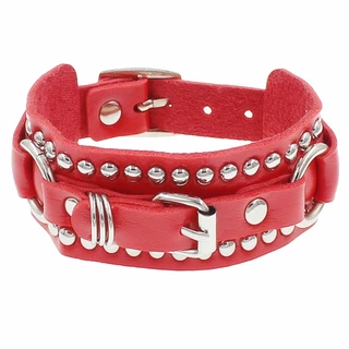 สร้อยข้อมือ กำไล ข้อมือ หนัง Punk Style Trend Rivet Leather Bracelet Personality Fashion Rock Couple Bracelet Jewelry