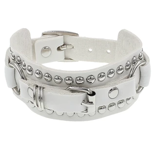 สร้อยข้อมือ กำไล ข้อมือ หนัง Punk Style Trend Rivet Leather Bracelet Personality Fashion Rock Couple Bracelet Jewelry