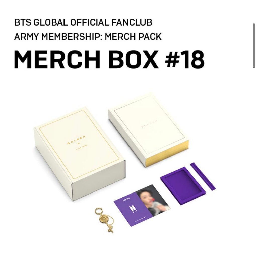 GOLDEN SAFE BOX MERCH BOX #18  GOLDEN JUNGKOOK BTS