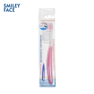 แปรงสีฟันแบบเว้าแบล็คเก็ตฟันได้ดีสำหรับคนจัดฟัน | Concave Orthodontic Toothbrush