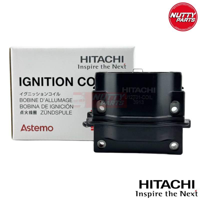 HITACHI คอยล์จุดระเบิด TOYOTA COROLLA AE101 AE110 AE111 AE112 , SOLUNA AL50 , CORONA AT190 4A-FE,5A-FE,7A-FE ICHT201