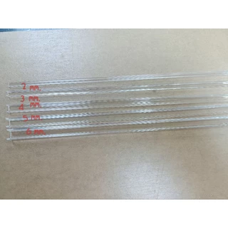 รางตัวยูร่องในมีขนาด 2,3,4,5,6mm.ยาว30cm.