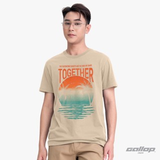 GALLOP : Graphic Tee เสื้อยืดพิมพ์ลาย ผ้าคอตตอนผู้ชาย รุ่น G…