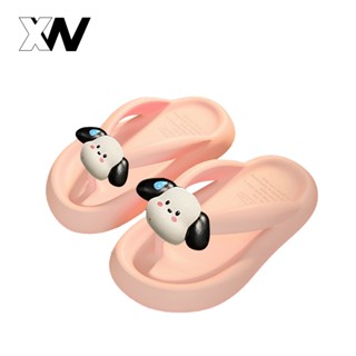 NEW รองเท้าหูหนีบแฟชั่น ติดการ์ตูนน้องหมาแพนด้า แบบเก๋ๆให้ด้…