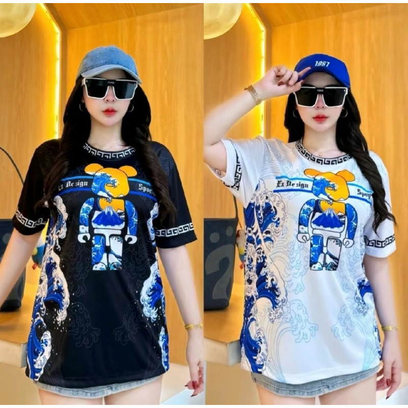 ✨ เสื้อยืดพิมพ์ลาย ✨ หมีแบลร์แบลร์ ผ้าไมโครสปอร์ต ใส่ได้ทั้งหญิงและชาย