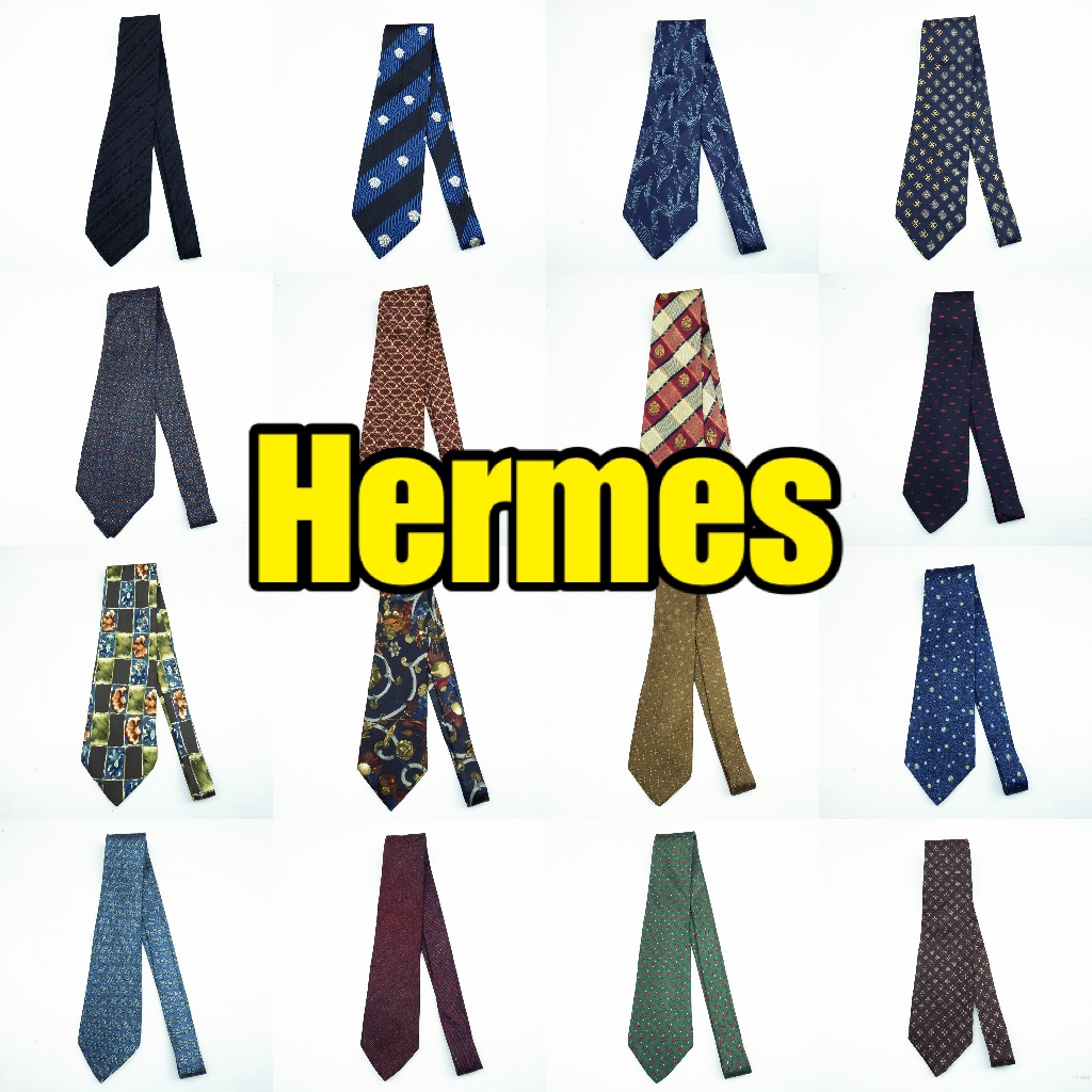 เนคไท Hermes Necktie Hermes – เนคไทแบรนด์เนม Luxury Necktie เนคไทมือสอง