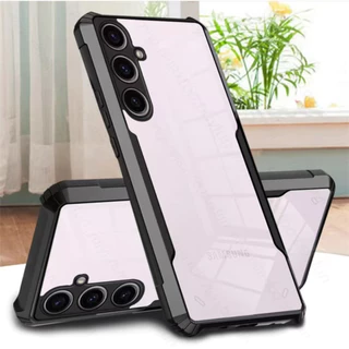 เคสขอบดำ หลังใส HHL สำหรับ For Samsung A37 A57 A07 A17 A06 A16 A15 A05 A05S A26 A36 A56 A25 A35 A55 AS23FE S24FE