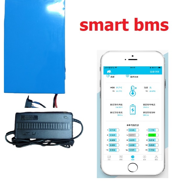 แบตเตอรี่  LiFePO4 NMC  48-60V  SMART BMS JBD สินค้าคุณภาพ