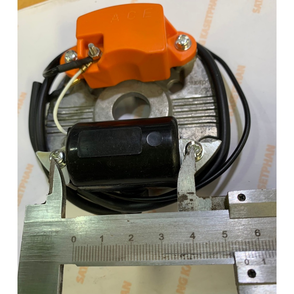 00A จานไฟ 070 สีส้ม CDI 070  คอย 070จานไฟ 070 ชุดคอยส์ไฟพร้อมชุด CDI สำหรับ เลื่อยยนต์ รุ่น STIHL 07