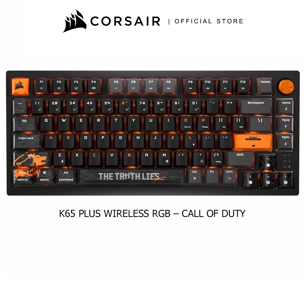 CORSAIR GAMING K/B K65 PLUS WIRELESS 75% RGB – CALL OF DUTY BLACK OPS 6 EDITION : CH-91D471E-NA