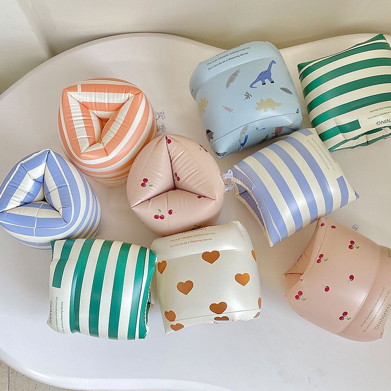 💦มาใหม่👙ปลอกแขนว่ายน้ำ สำหรับเด็ก อุปกรณ์ว่ายน้ำ แบบเป่าลม หนา นิ่ม พกพาสะดวก