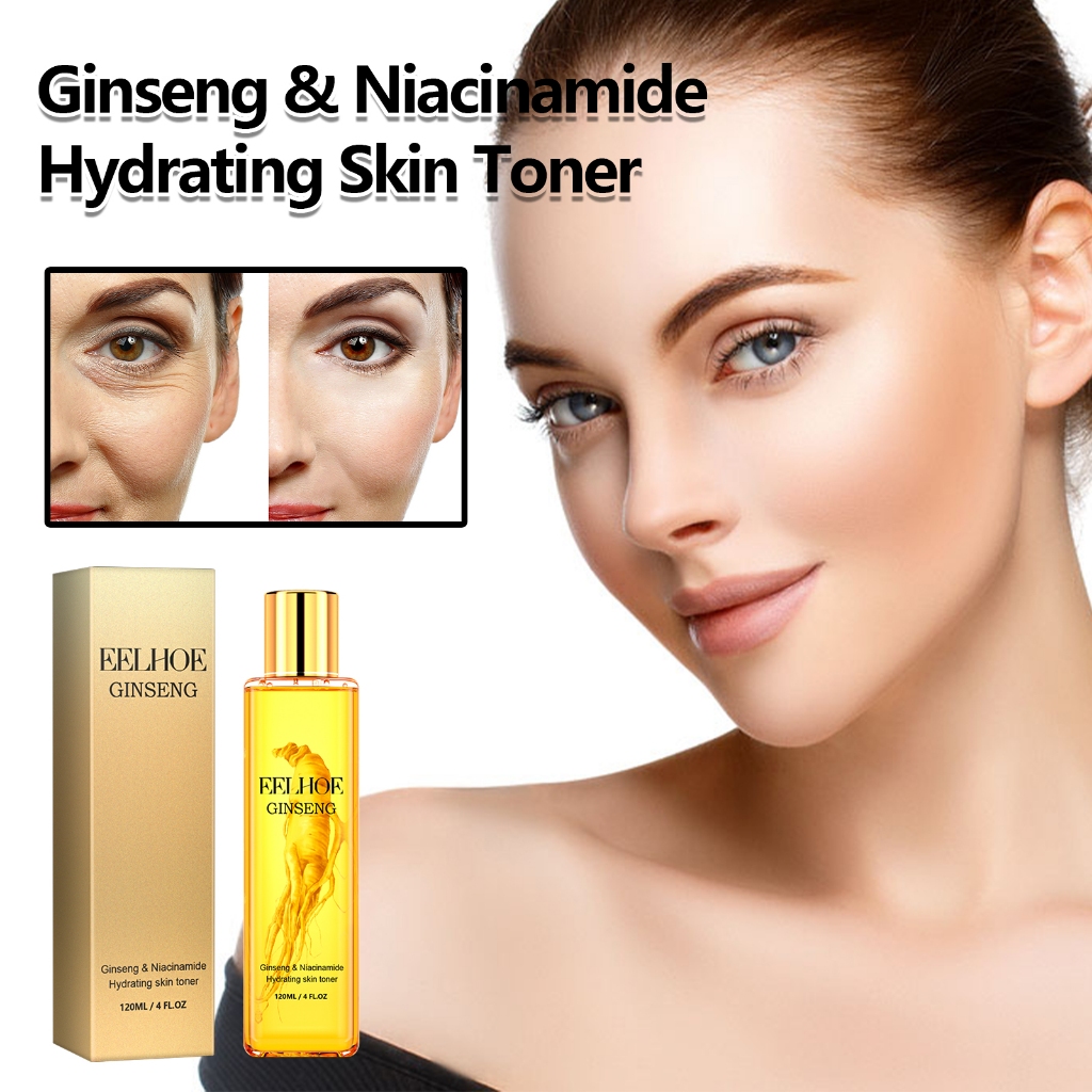 EELHOE Ginseng Toner ลดเลือนริ้วรอย ให้ความชุ่มชื้น ซึมซาบง่าย และเพิ่มความยืดหยุ่นให้กับผิว