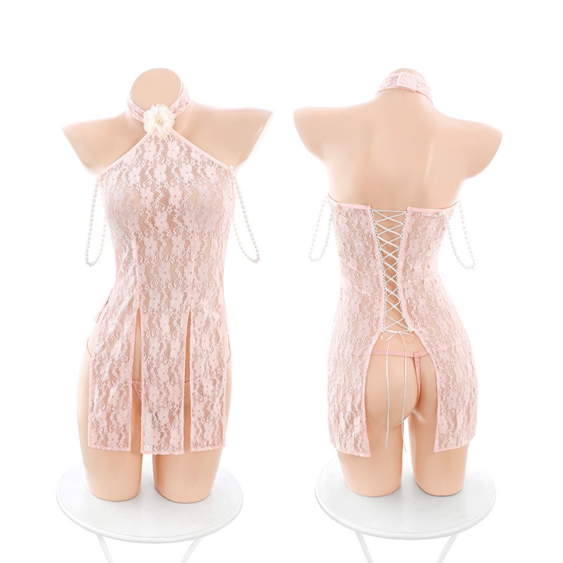 BKK SEXY ชุดโป๊เซ็กซี่ ชุดคอสเพลย์เซ็กซี่ ชุดสาวจีน 🌞 ลูกไม้เซ็กซี่ กางเกงในจีสตริง B-633 - รูปที่ 4