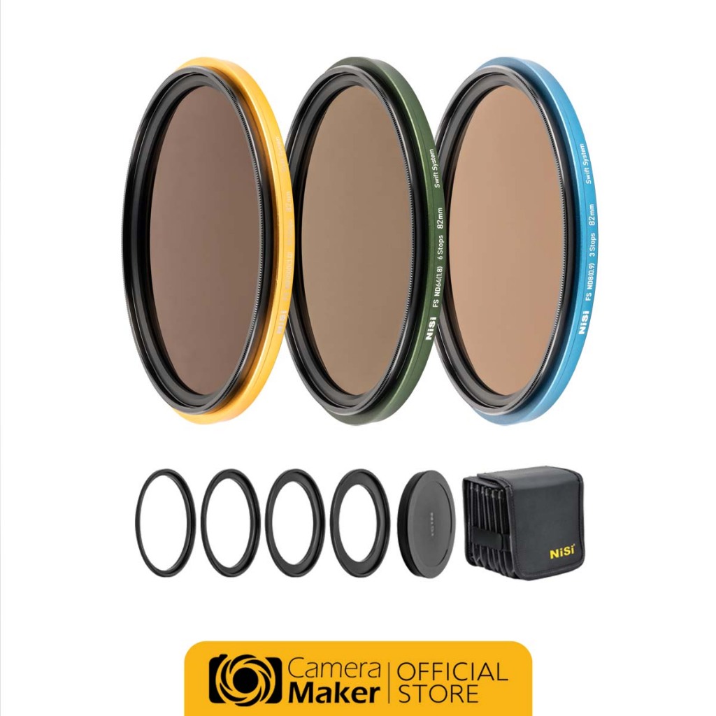 NiSi SWIFT FS ND KIT (FS ND8/FS ND64/FS ND1000) - 40.5,43,46,49MM ชุดฟิลเตอร์ ใช้งานซ้อนแผ่นได้