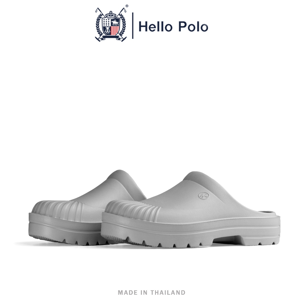 Hello Polo รองเท้าเปิดส้น รองเท้าแตะสวมแบบแฟชั่น สำหรับผู้ชาย นุ่มสบาย กันน้ำ กันลื่น Size 40-45 รุ่น HP8045