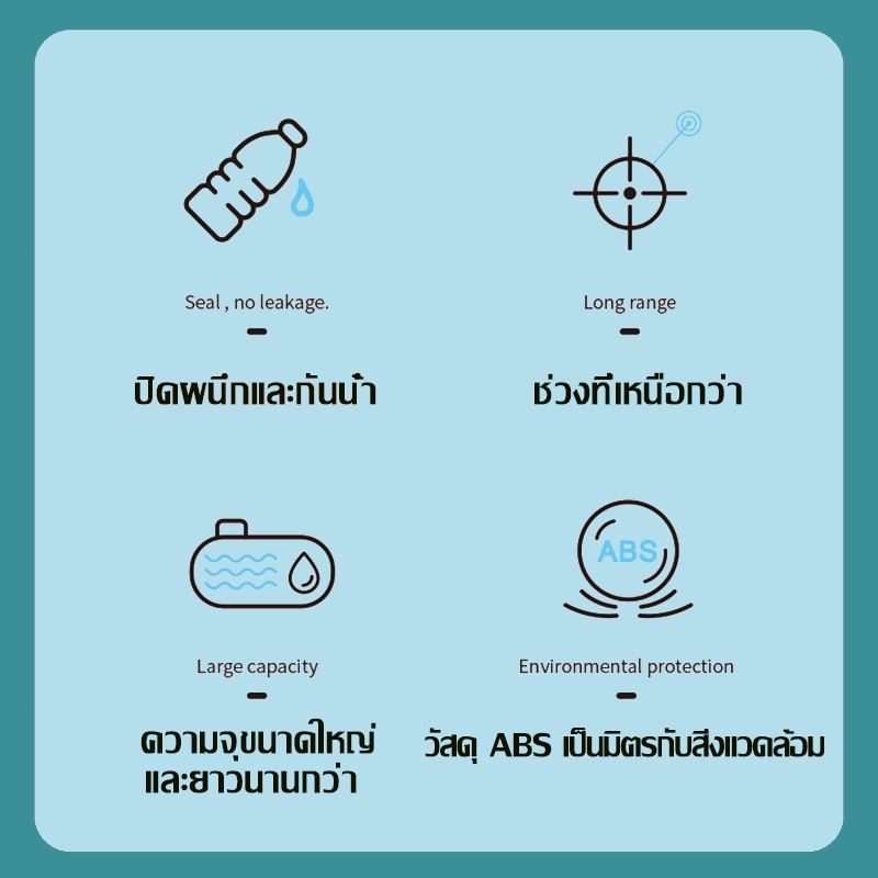 💦กรุงเทพฯ ส่งเร็ว24ชม🔫 ปืนน้ำความจุใหญ่ 2800ml ยิงไกล12M ต่อสู้ปืนฉีดน้ำ เล่นน้ําสงกรานต์ ปืนฉีดน้ำไฟฟ้า ปืนน้ำสเปรย์แรง - รูปที่ 5