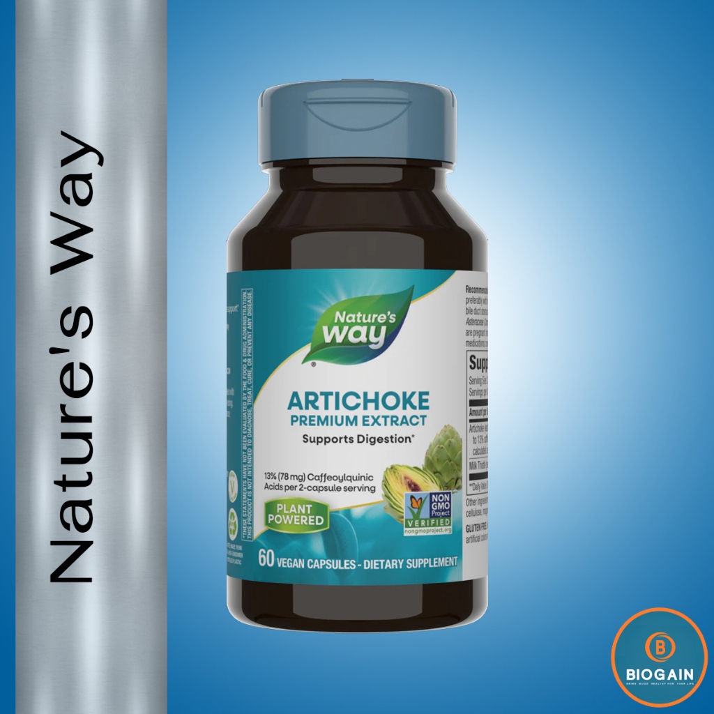 Nature's Way Standardized Artichoke with Milk Thistle Seed Extract /60 Veg. Caps.