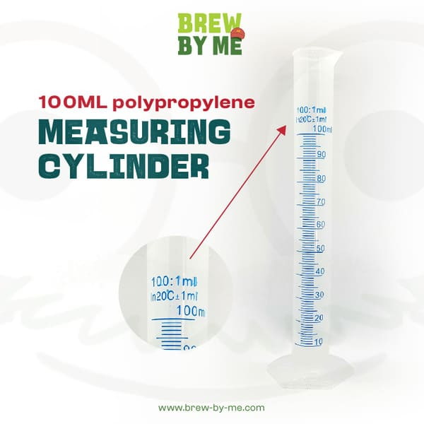 กระบอกตวงพลาสติก 100ml Polypropylene Measuring Cylinder #Hydrometer