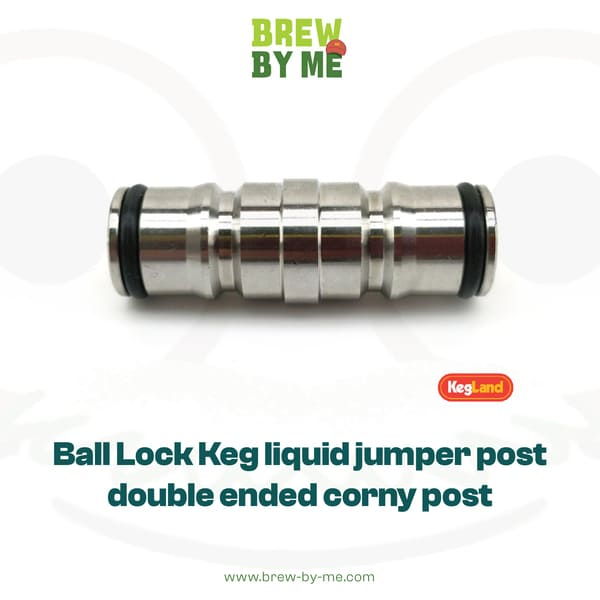 Ball Lock Keg Liquid Jumper Post - Double Ended Corny Post