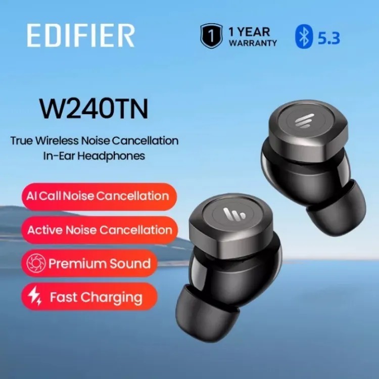 Edifier W240TN v 5.3 เบสแน่นๆ dual diver เสียงขั้นเทพ ใส่สบายๆ น้ำหนักเบา ราคาสบายกระเป๋า เชื่อมต่อ 