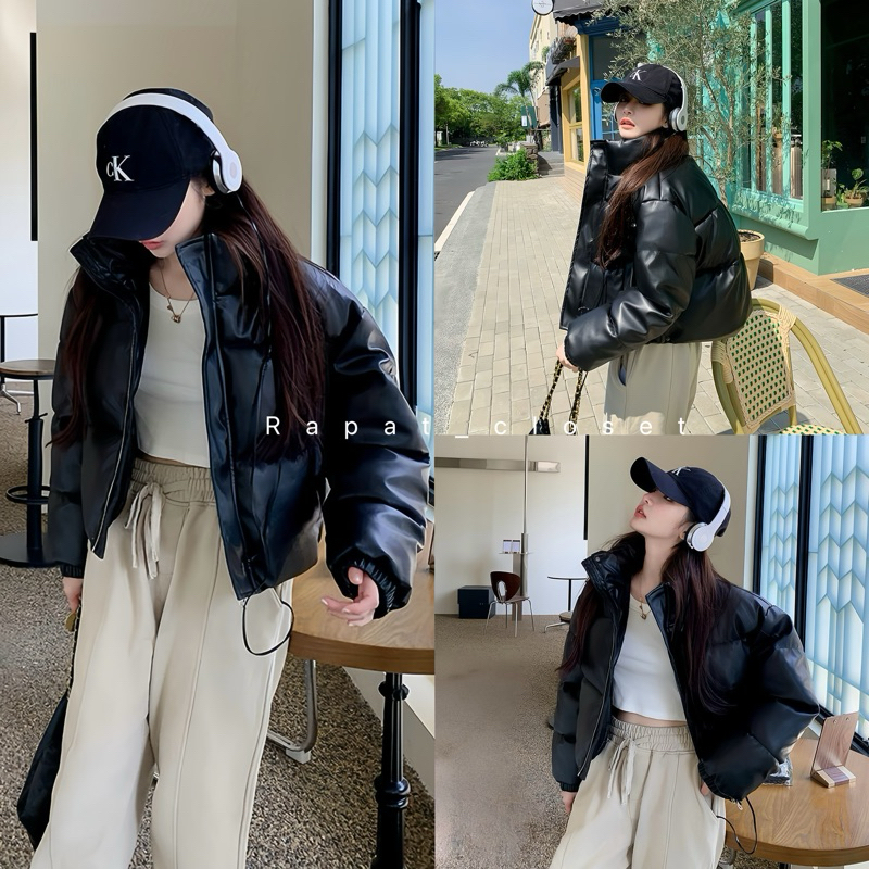 New Leather Jacket พร้อมส่ง เสื้อกันหนาวเสื้อโค้ท เสื้อแจ็คเก็ตหนัง