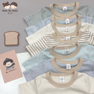 เสื้อยืดเด็ก ลายขวาง Basic look👦🏻👧🏻