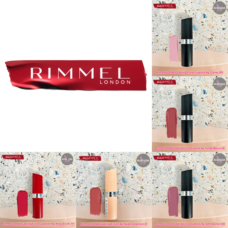 Rimmel London Lasting Finish Lipstick ริมเมล ลอนดอน ลิปสติก สีติดทนนาน